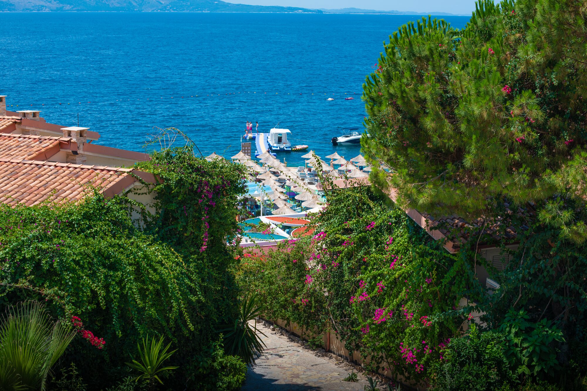 Vista mare di Saranda da Casa Lydia
